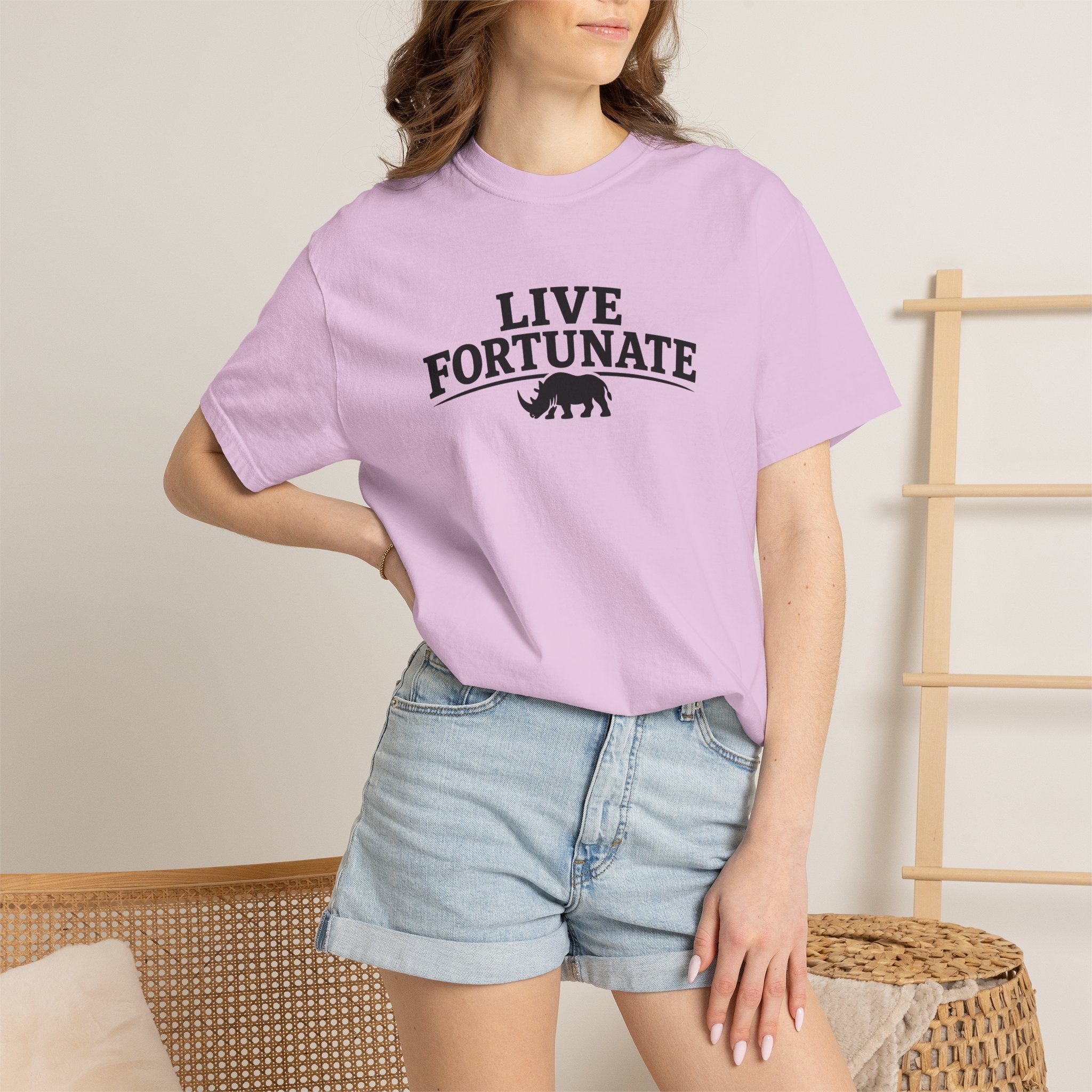 Rhino Logo T-Shirt — LiveFortunate.com Graphic Tee