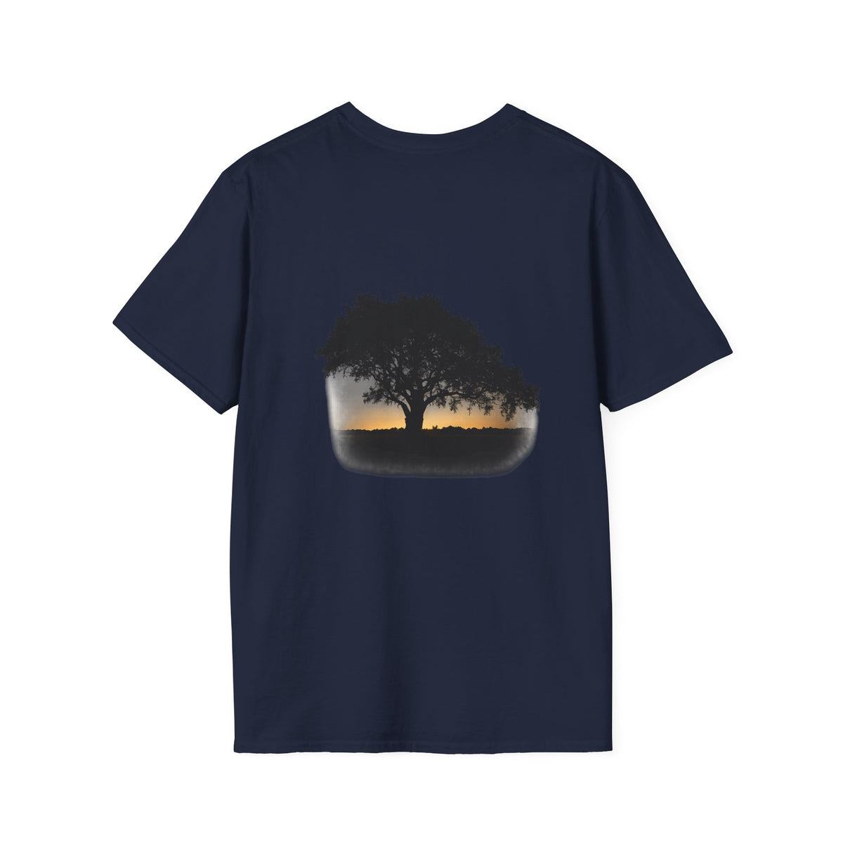 Tree of Clues Sunset T-Shirt — Silhouette Nature Graphic Tee