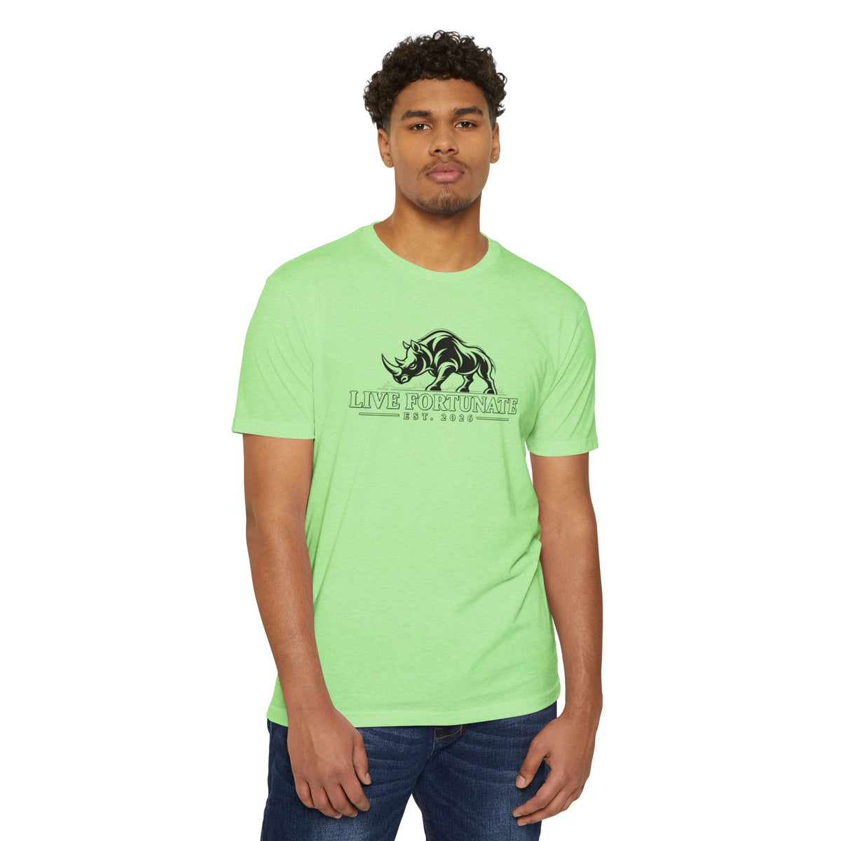 Live Fortunate EST. 2026 Rhino Tee