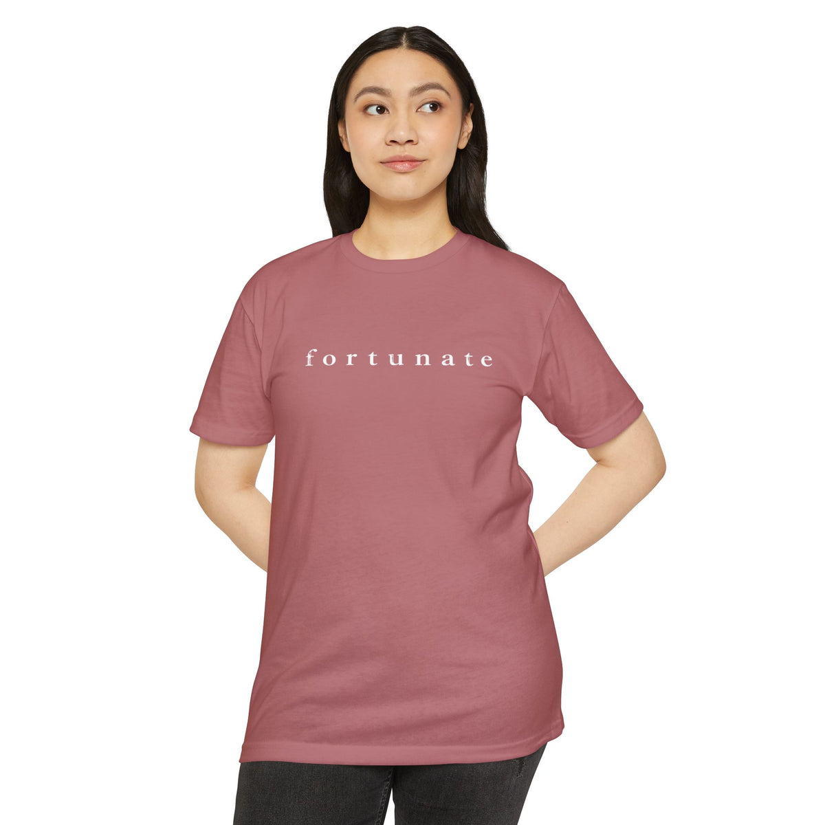 Fortunate Men’s Distressed Wordmark Tee