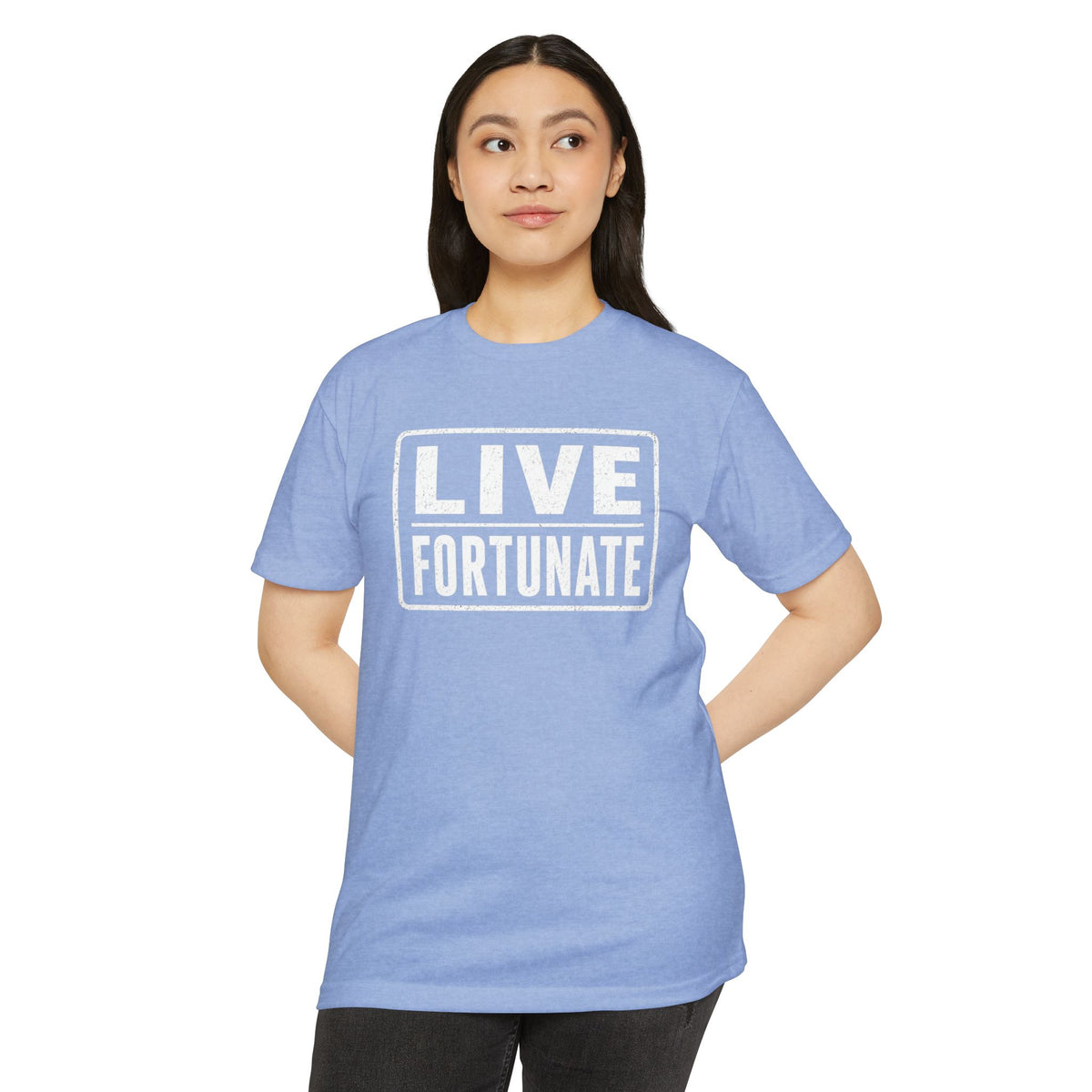 Live Fortunate T-Shirt — Inspirational Graphic Tee