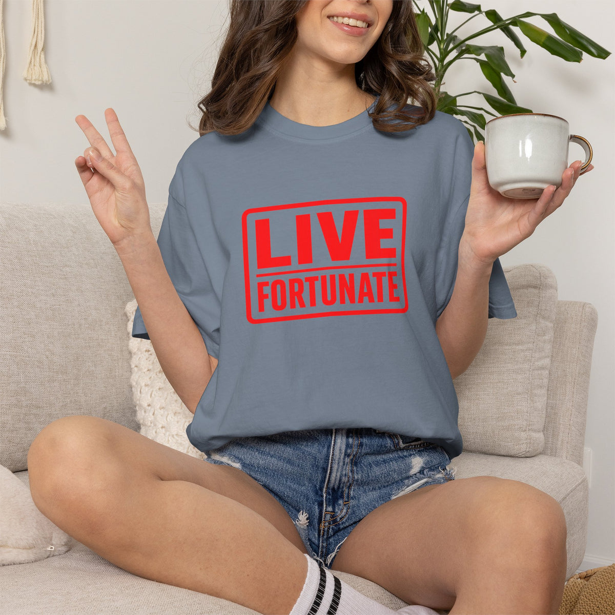 Live Fortunate Graphic T-Shirt