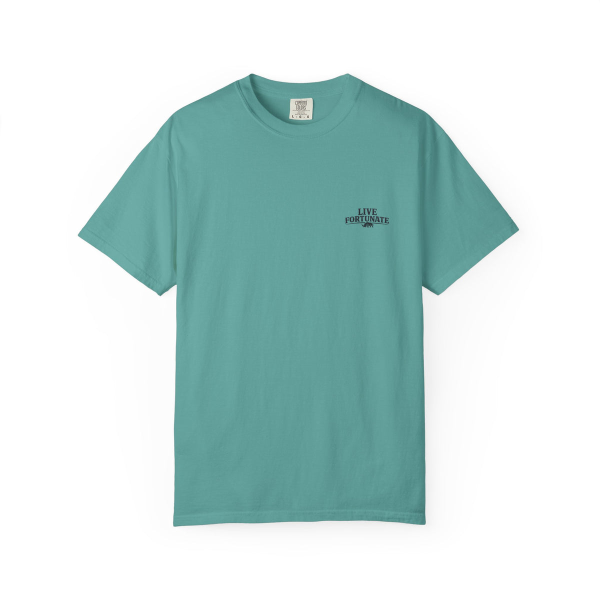 Fishing Lake Scene T-Shirt — Vintage Angler Silhouette Tee