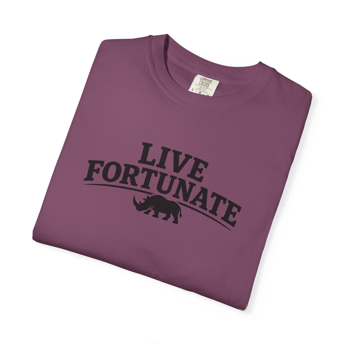 Rhino Logo T-Shirt — LiveFortunate.com Graphic Tee