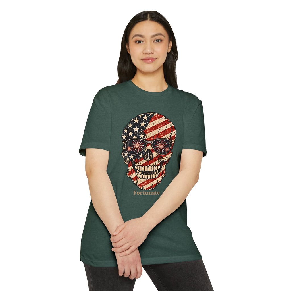 Fortunate American Skull T-Shirt – Live Bold. Live Fortunate.