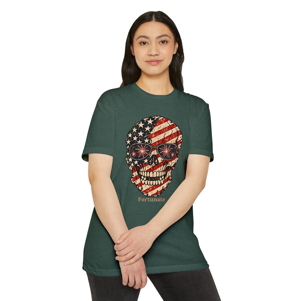 Fortunate American Skull T-Shirt – Live Bold. Live Fortunate.