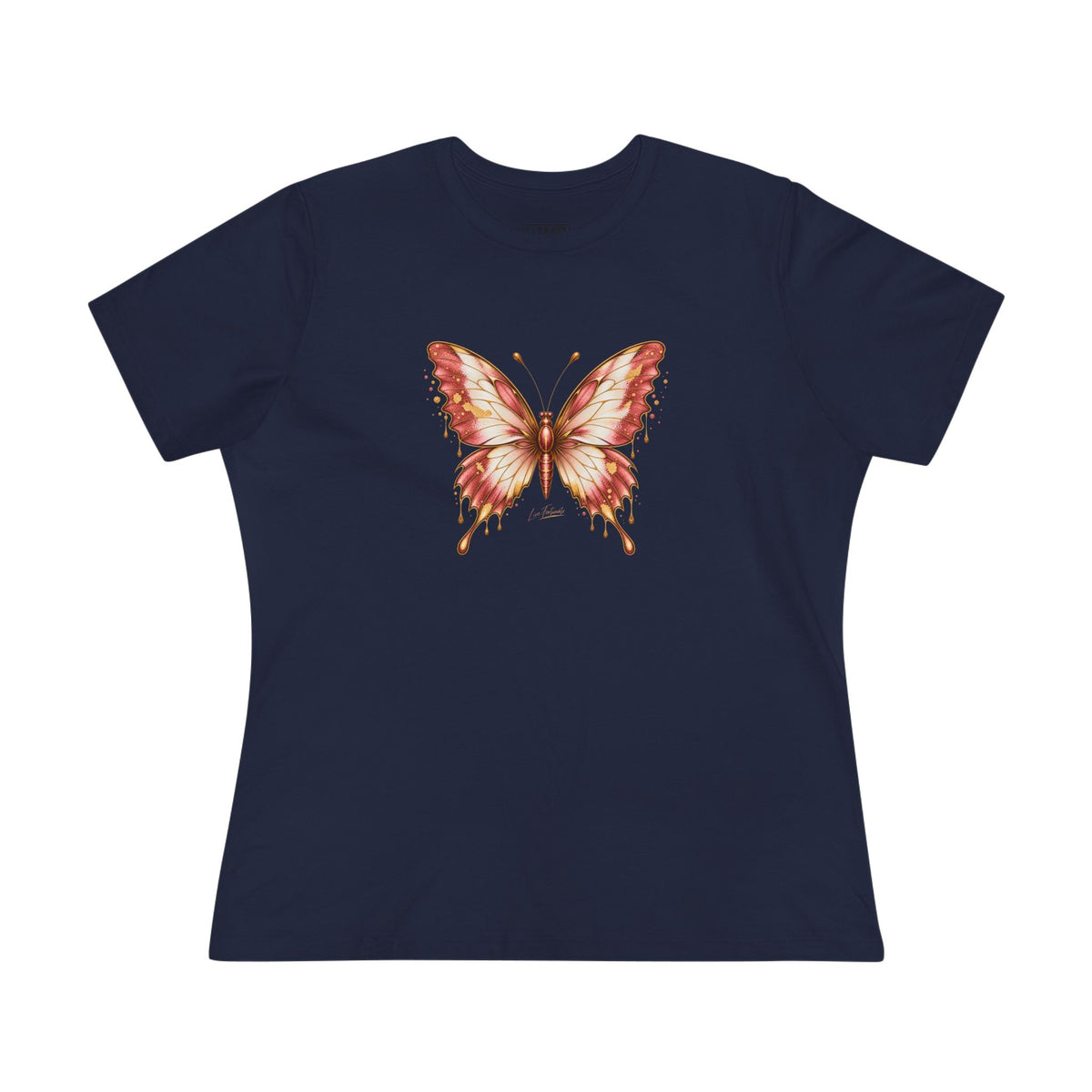 Butterfly Graphic Tee — Women's Dusty Rose Butterfly Shirt
