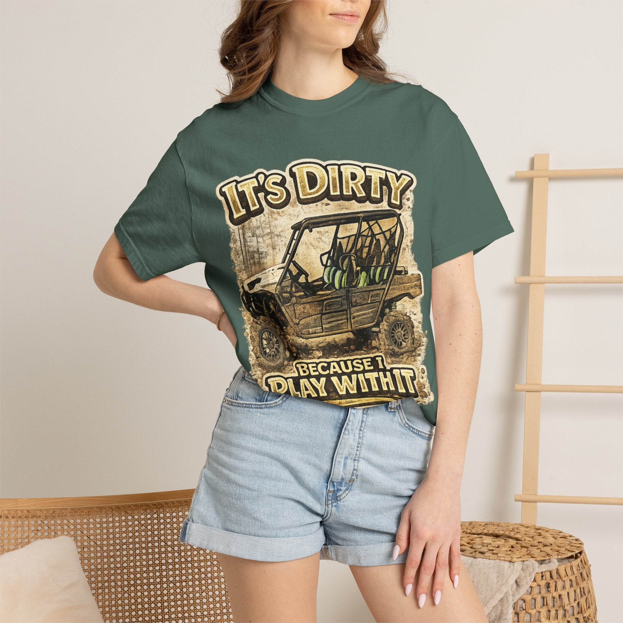 Off-Road UTV T-Shirt — "It's Dirty Because I Play With It" Mud Riding Tee