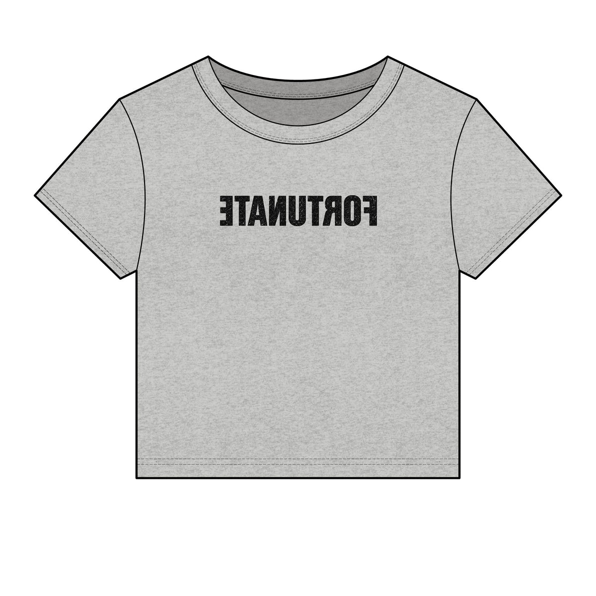 Change Your Perspective Women’s Baby Tee – Black Lettering | Live Fortunate