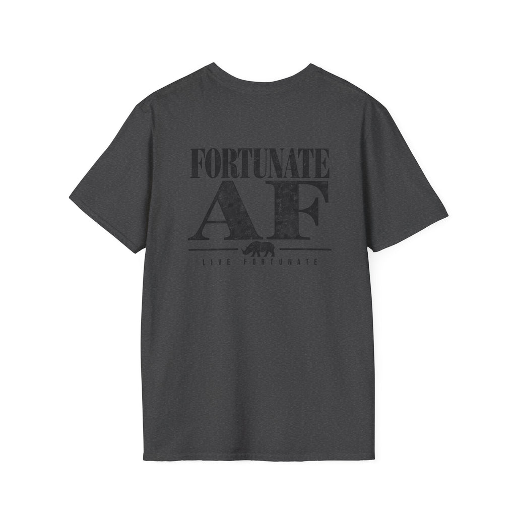 Fortunate AF Rhino Graphic T-shirt Black