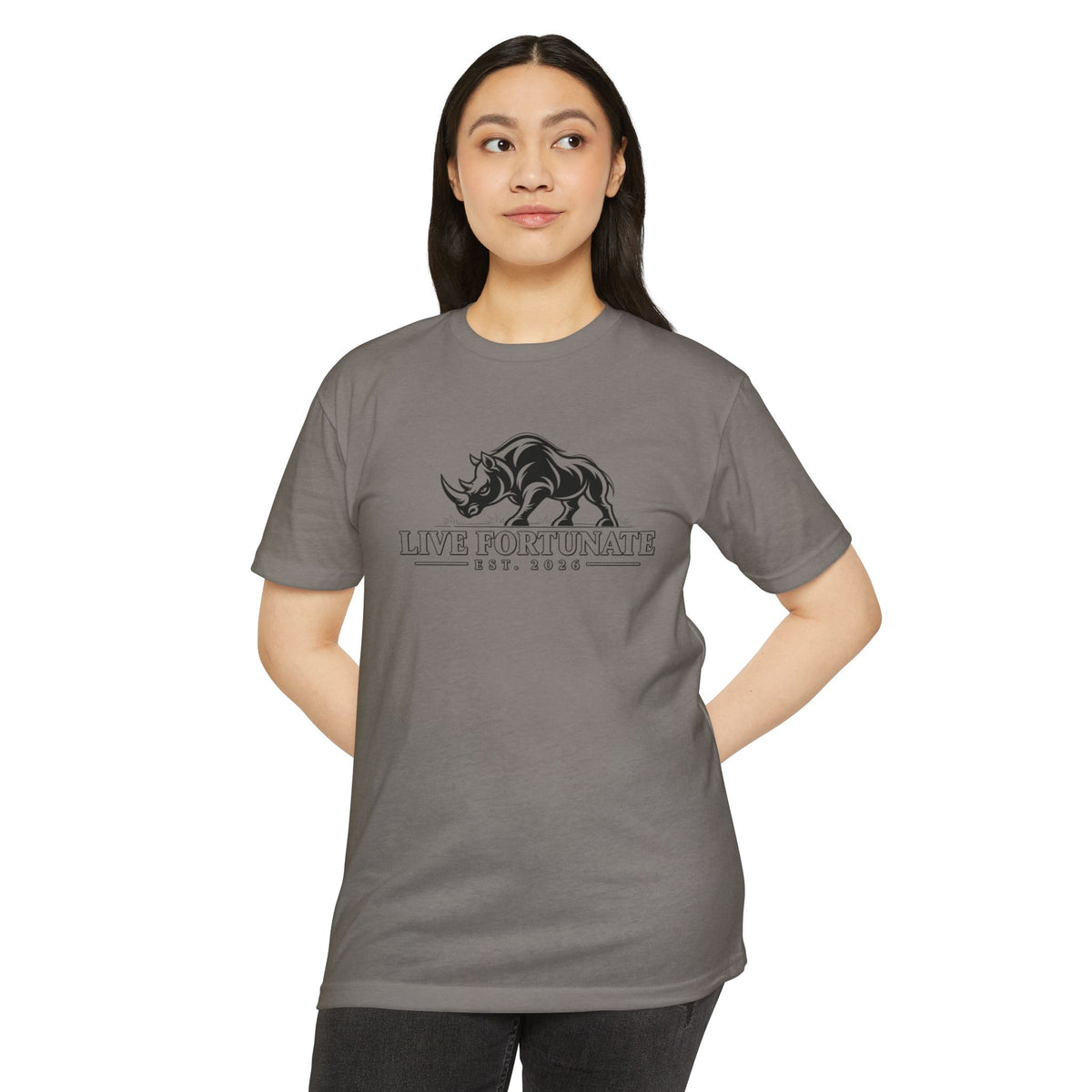 Live Fortunate EST. 2026 Rhino Tee