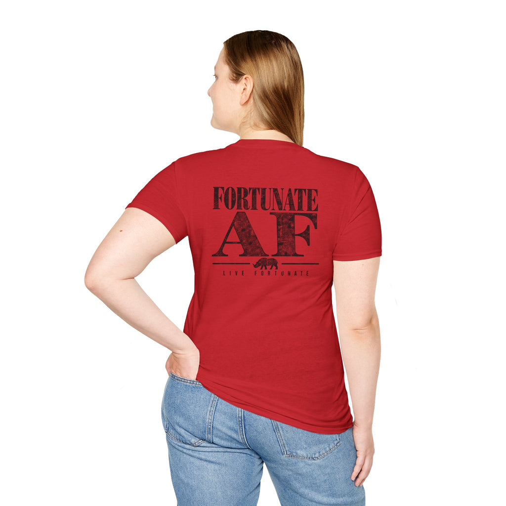 Fortunate AF Rhino Graphic T-shirt Black
