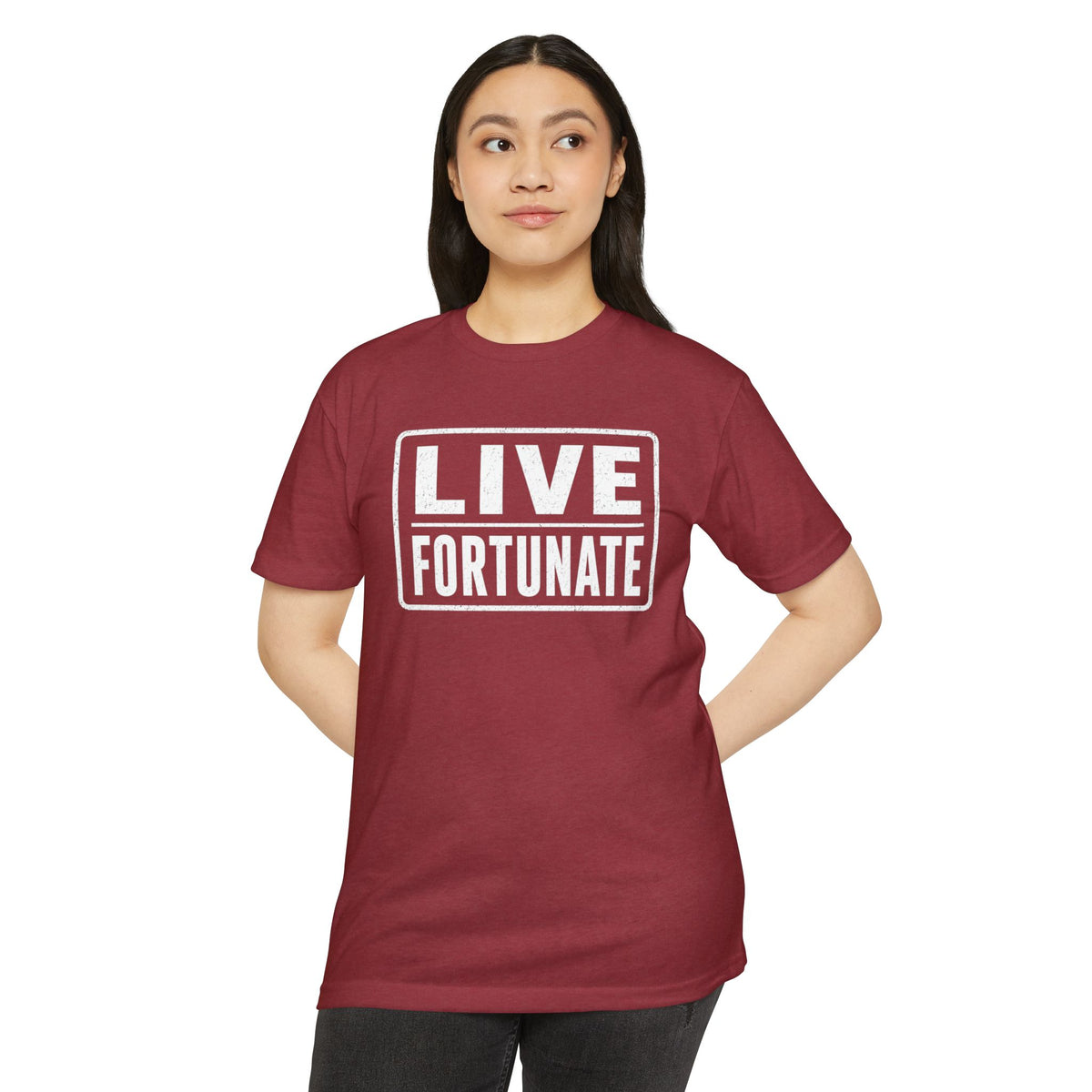 Live Fortunate T-Shirt — Inspirational Graphic Tee