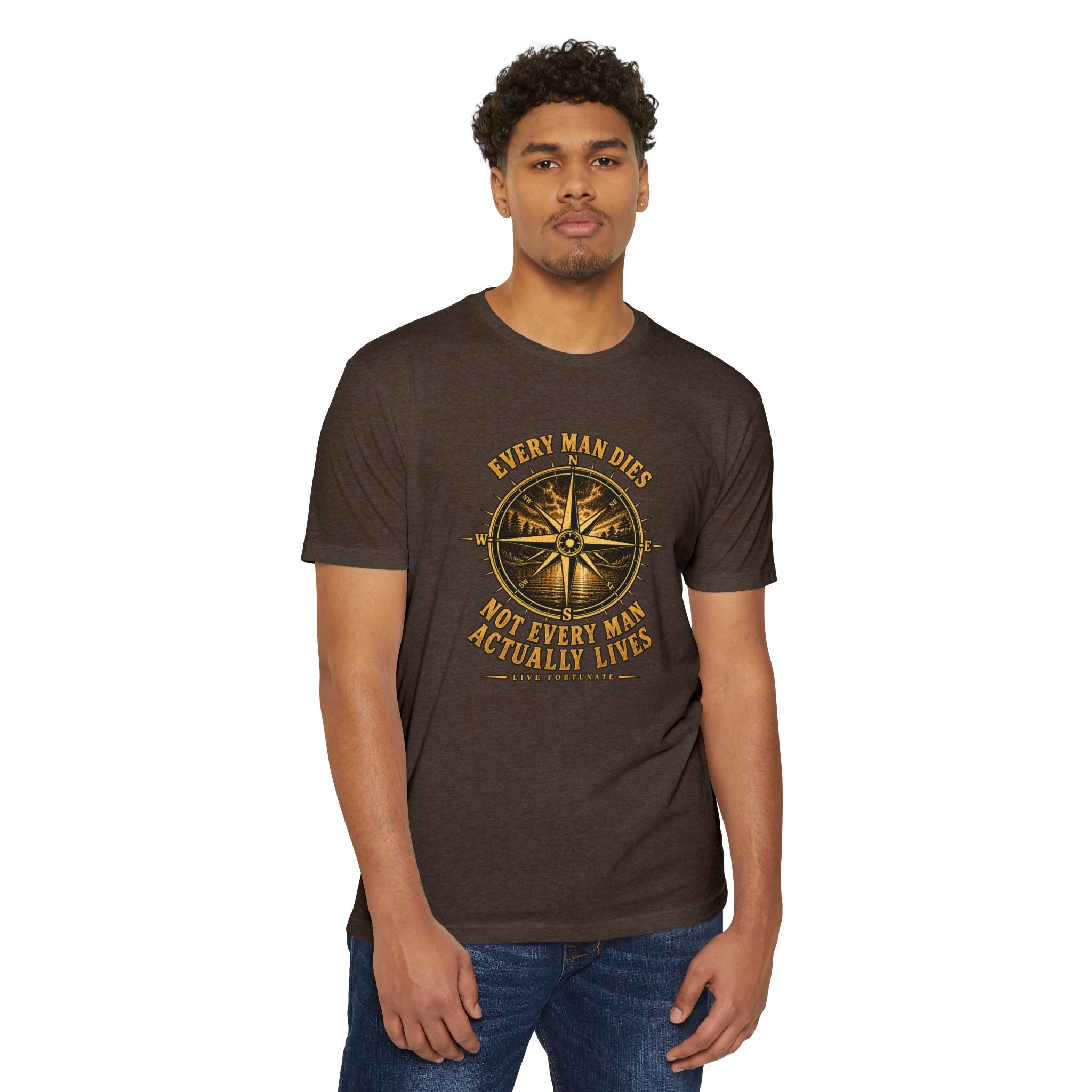 "Every Man Dies, Not Every Man Actually Lives" Compass Graphic Tee