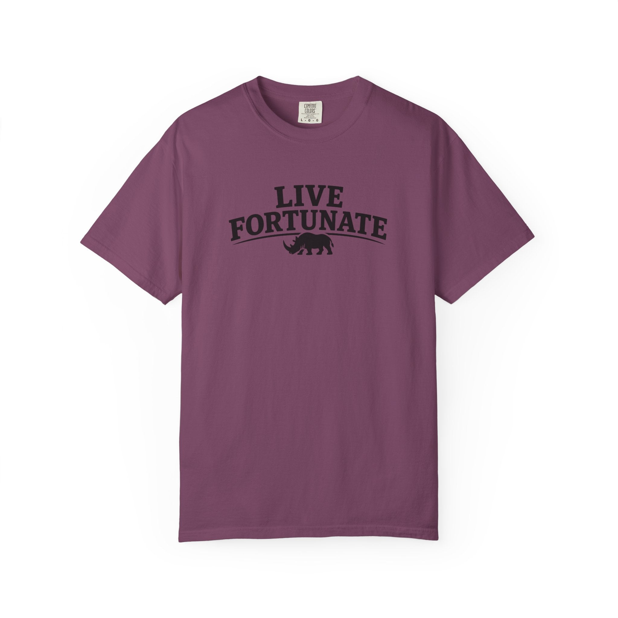 Rhino Logo T-Shirt — LiveFortunate.com Graphic Tee