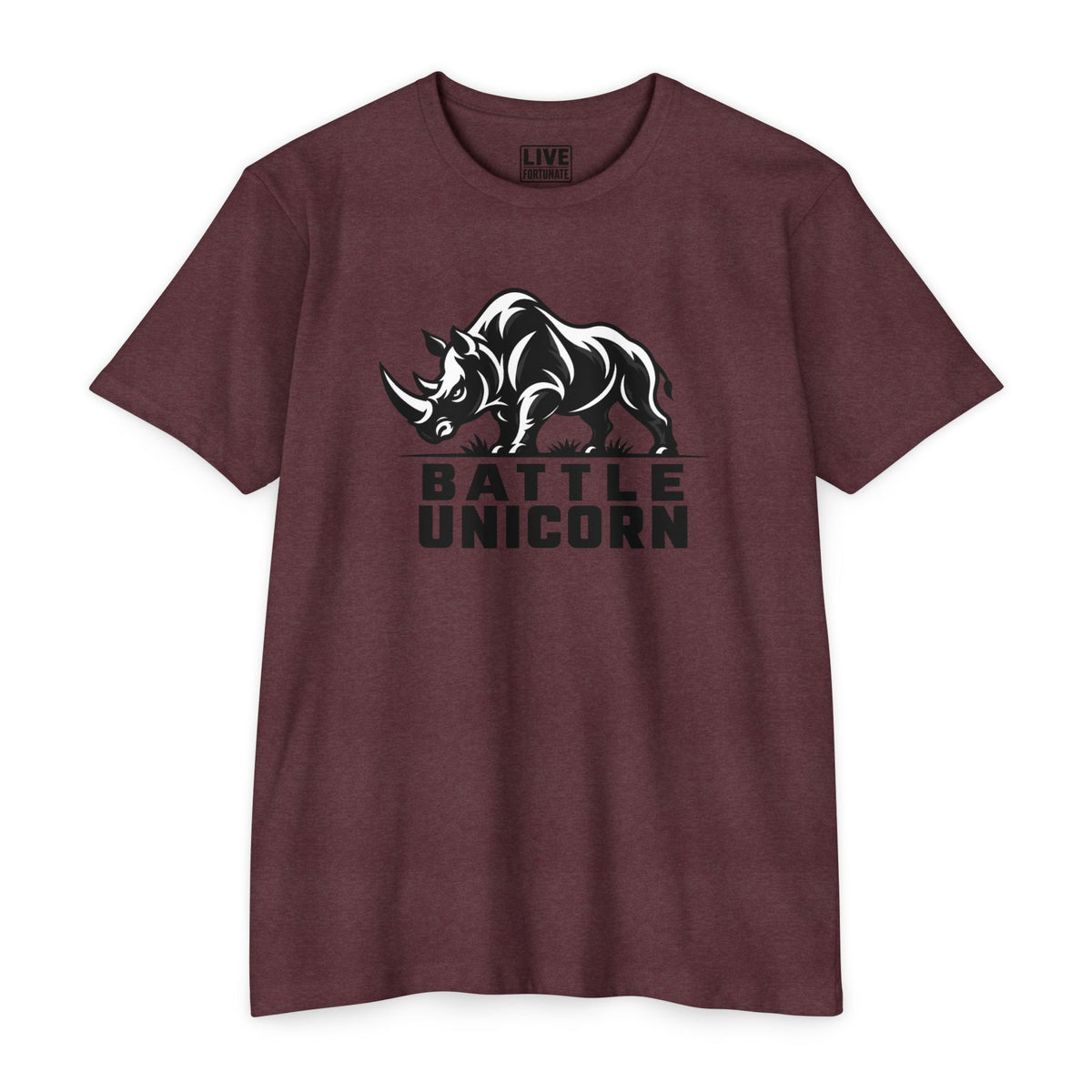 Battle Unicorn Rhino Tee | Live Fortunate