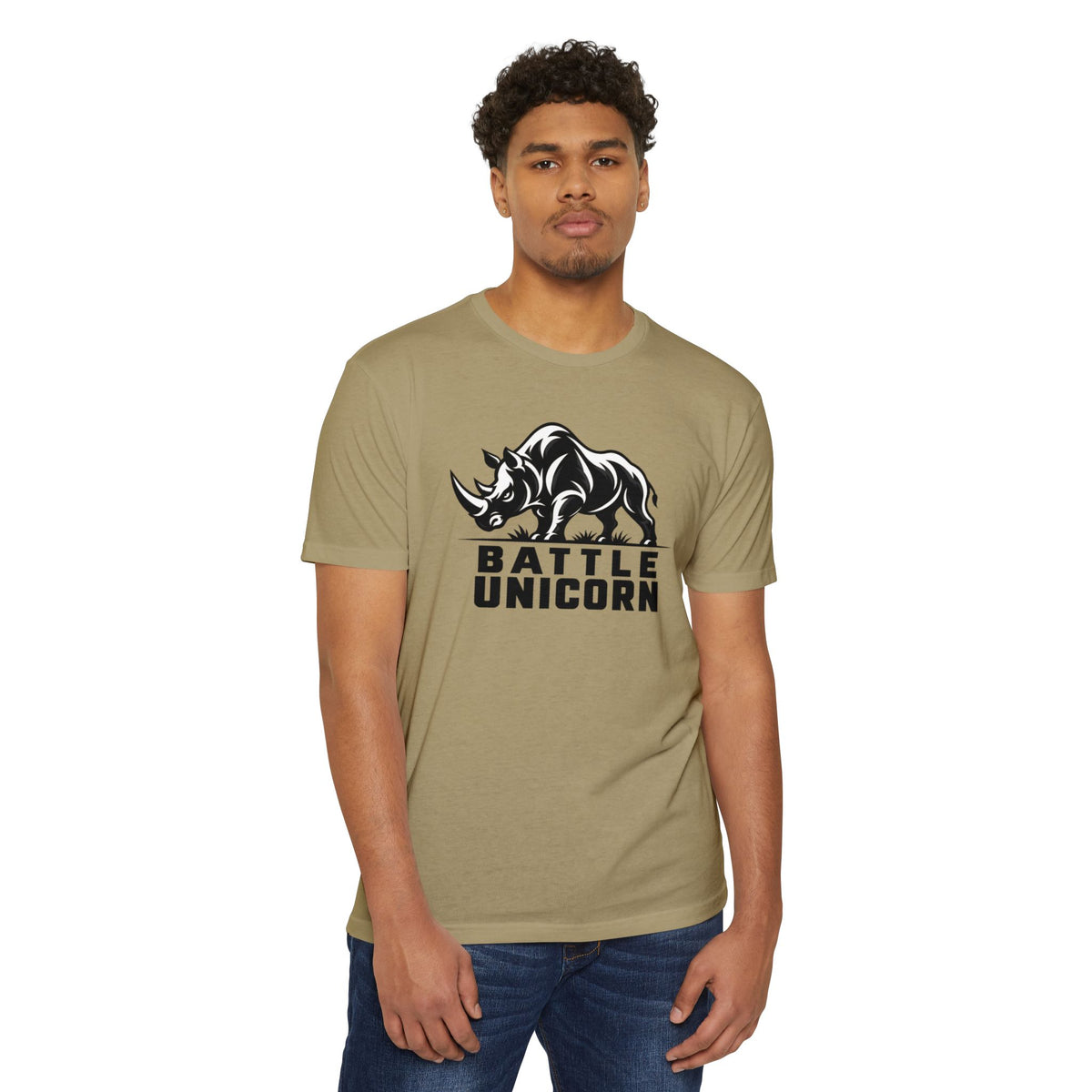 Battle Unicorn Rhino Tee | Live Fortunate
