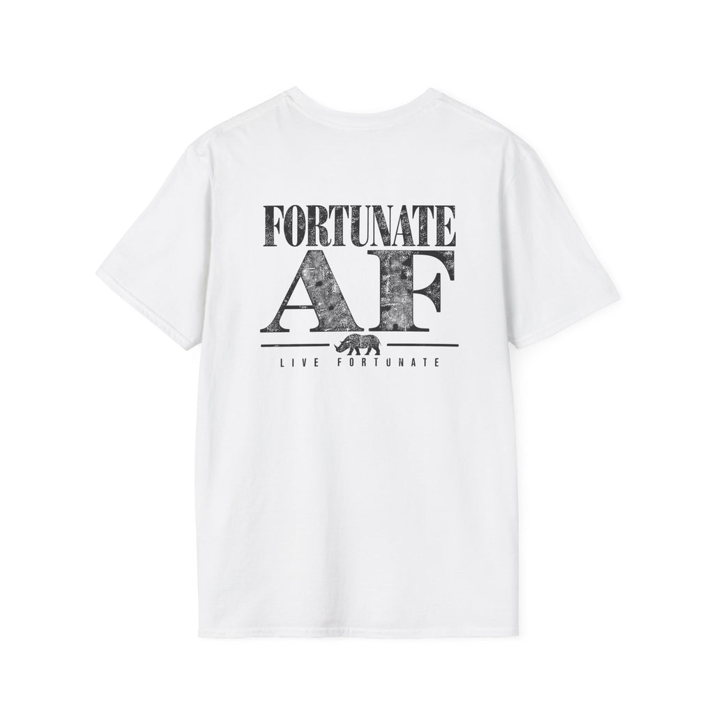 Fortunate AF Rhino Graphic T-shirt Black