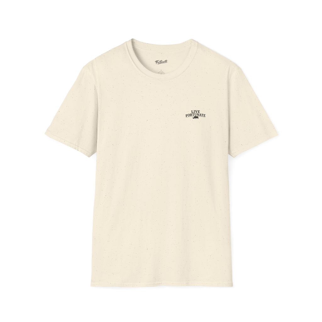 Tree of Clues Sunset T-Shirt — Silhouette Nature Graphic Tee