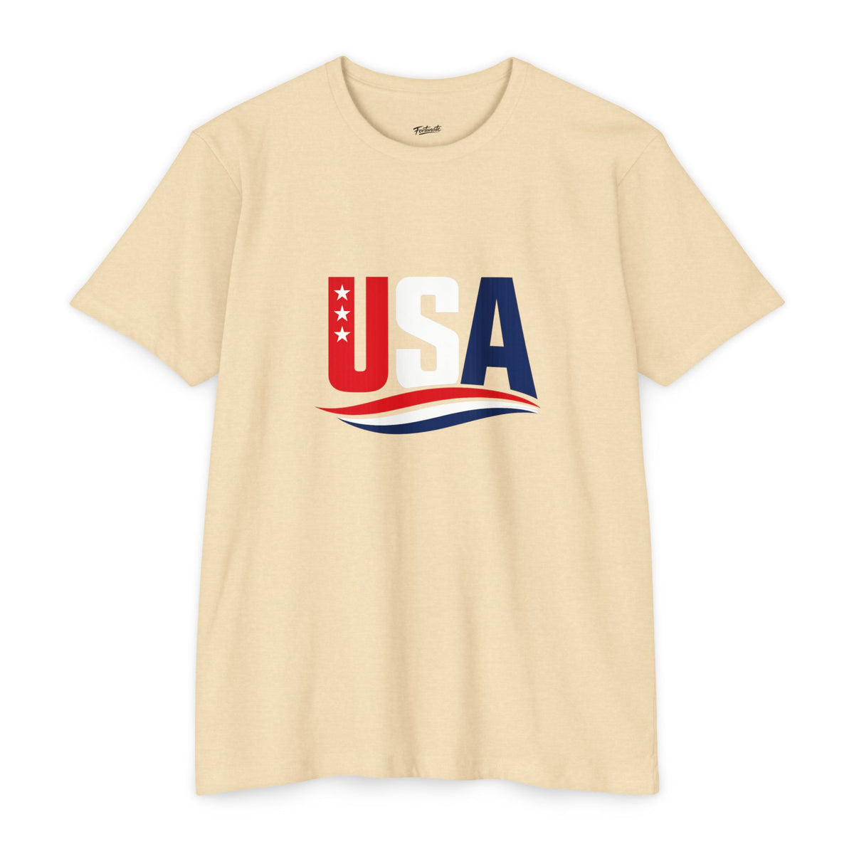 USA Flag Graphic T-Shirt — Patriotic Red White Blue Tee