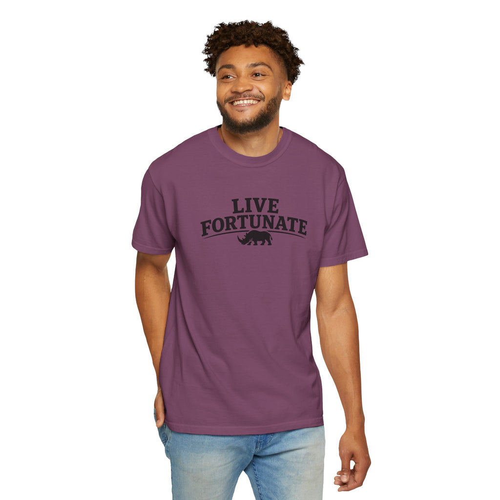 Rhino Logo T-Shirt — LiveFortunate.com Graphic Tee