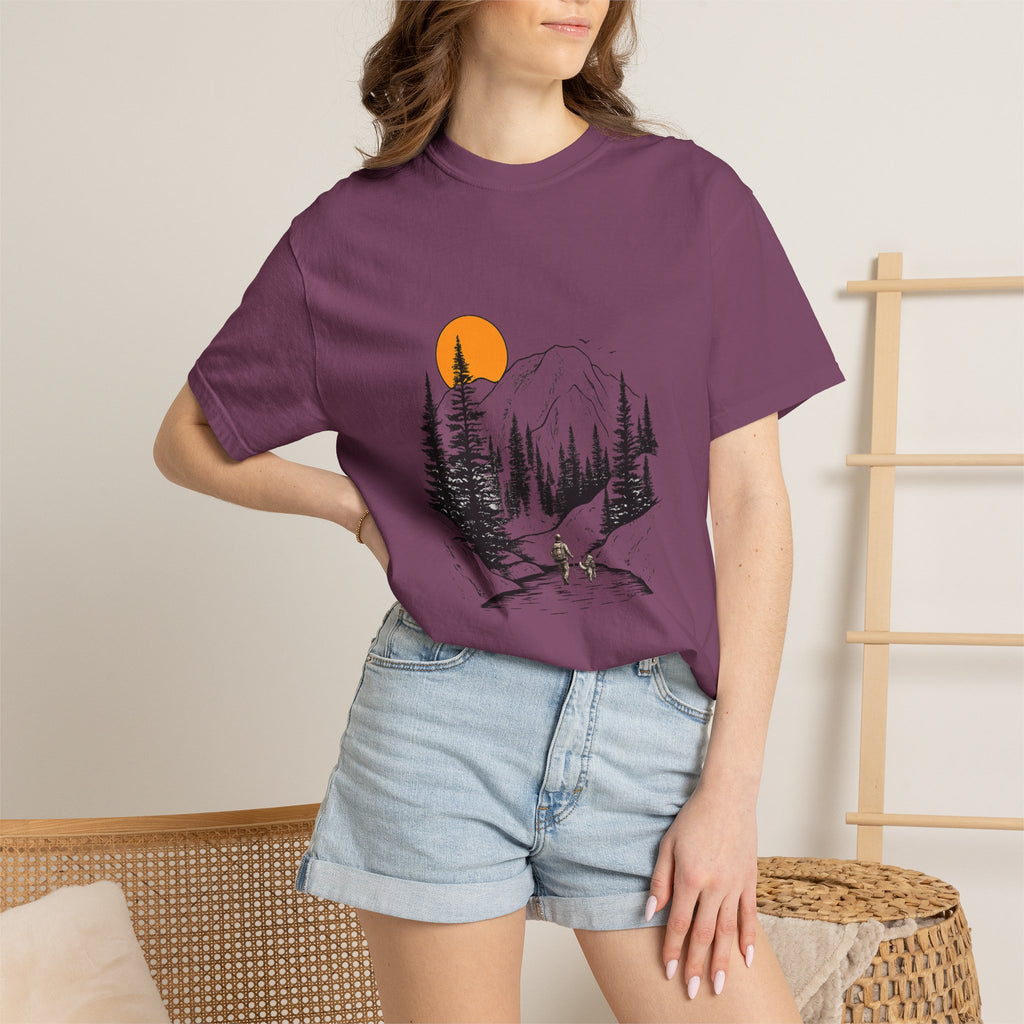 Mountain Sunset Hiking T-Shirt