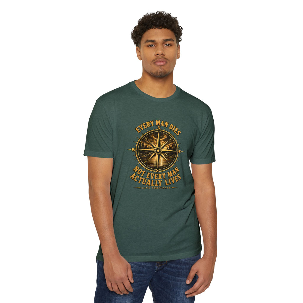 "Every Man Dies, Not Every Man Actually Lives" Compass Graphic Tee
