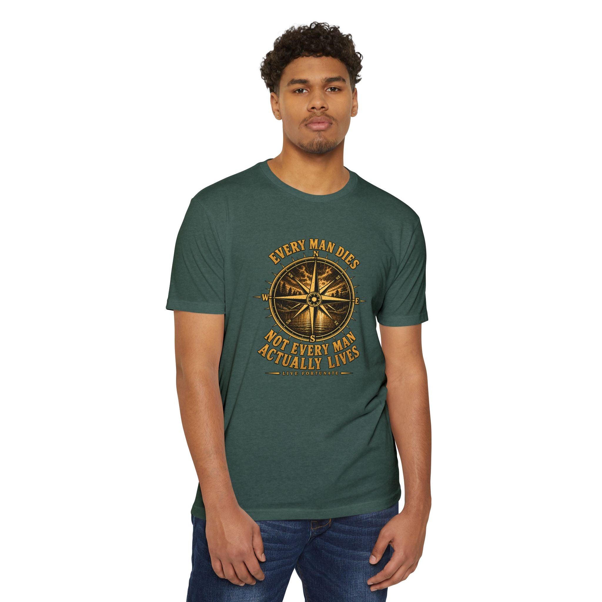 "Every Man Dies, Not Every Man Actually Lives" Compass Graphic Tee