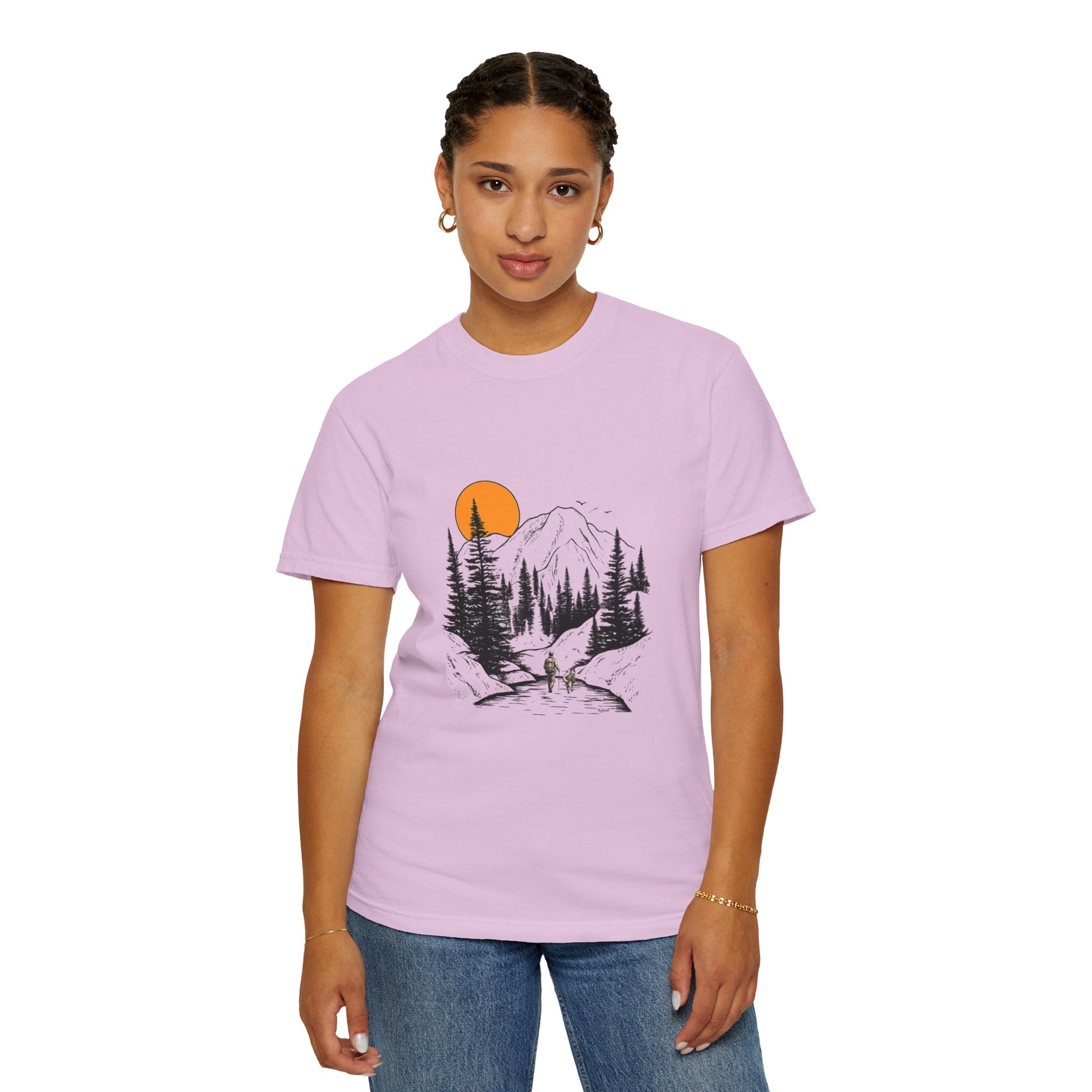 Mountain Sunset Hiking T-Shirt