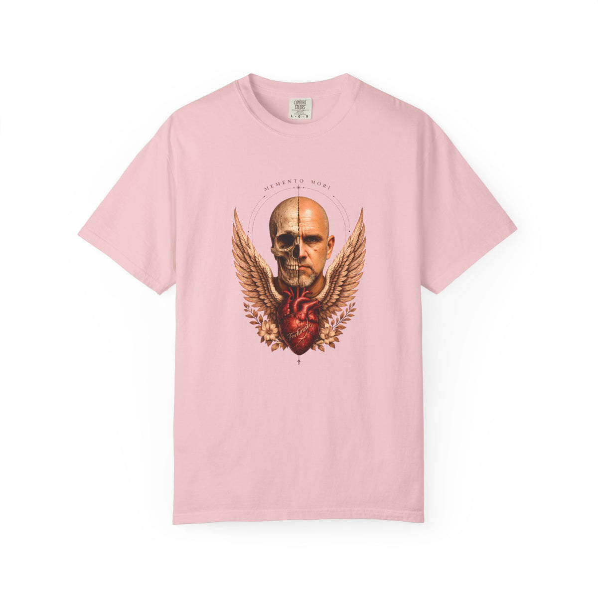 Memento Mori  — Anatomical Heart & Half Skull Graphic Tee
