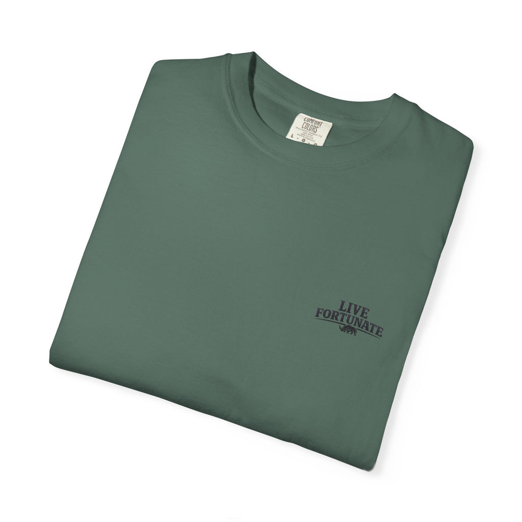 Sunset Vintage T-Shirt — Lake Scene