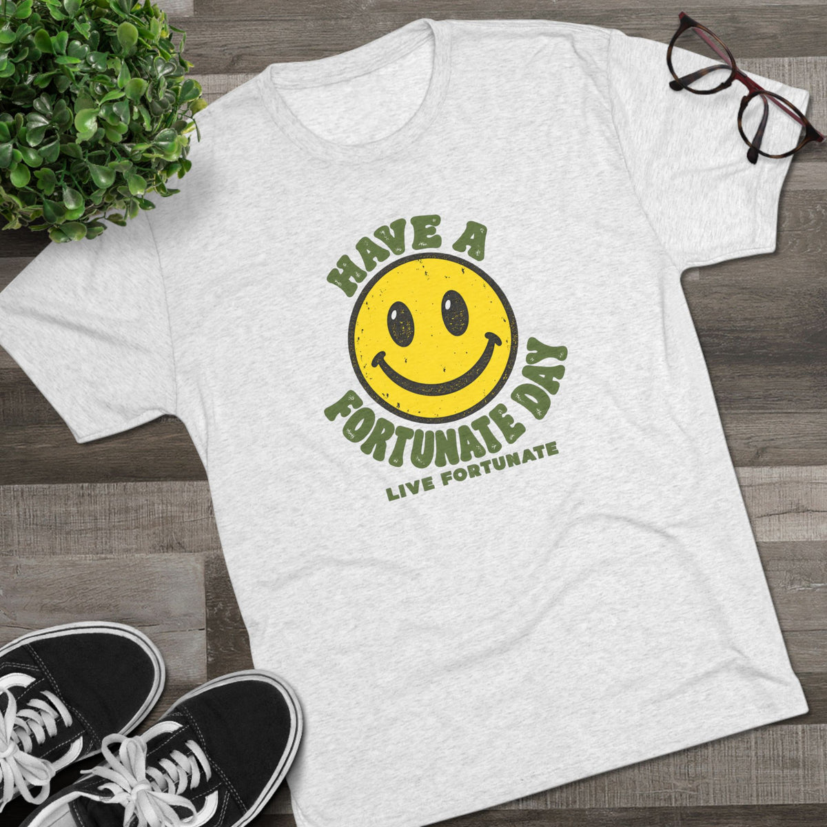 Have a Fortunate Day Smiley T-Shirt