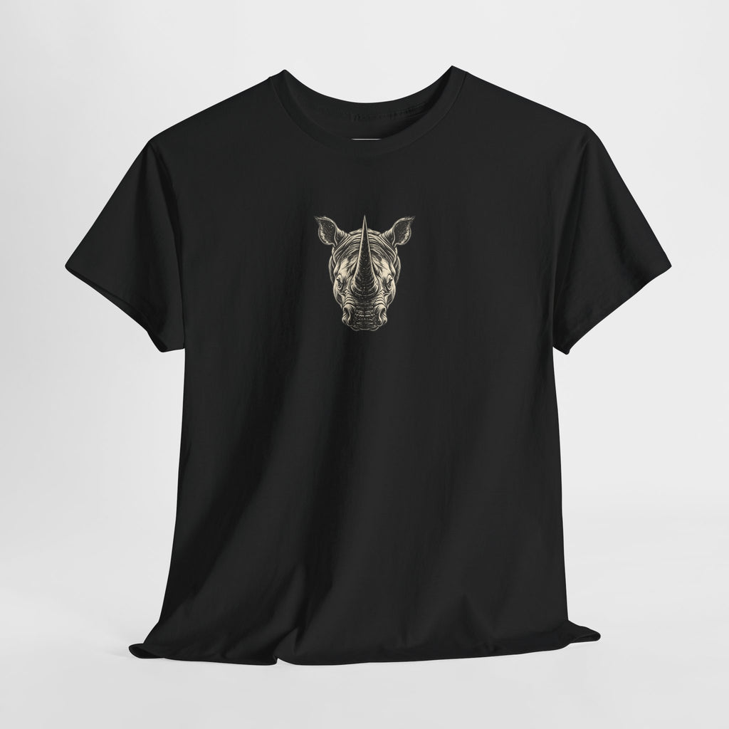 Rhino Mindset Men’s Front & Back Graphic T-Shirt | Live Fortunate