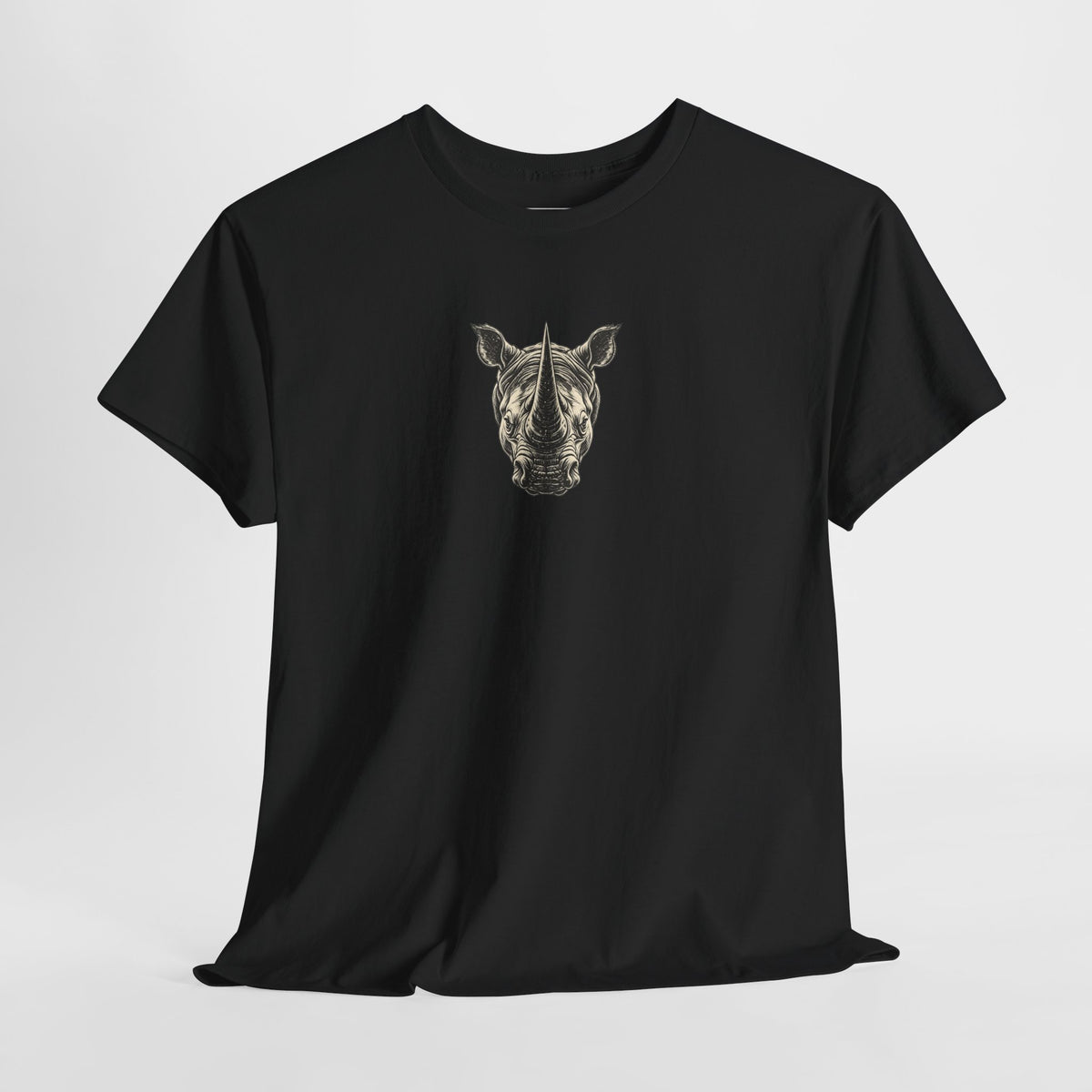 Rhino Mindset Men’s Front & Back Graphic T-Shirt | Live Fortunate