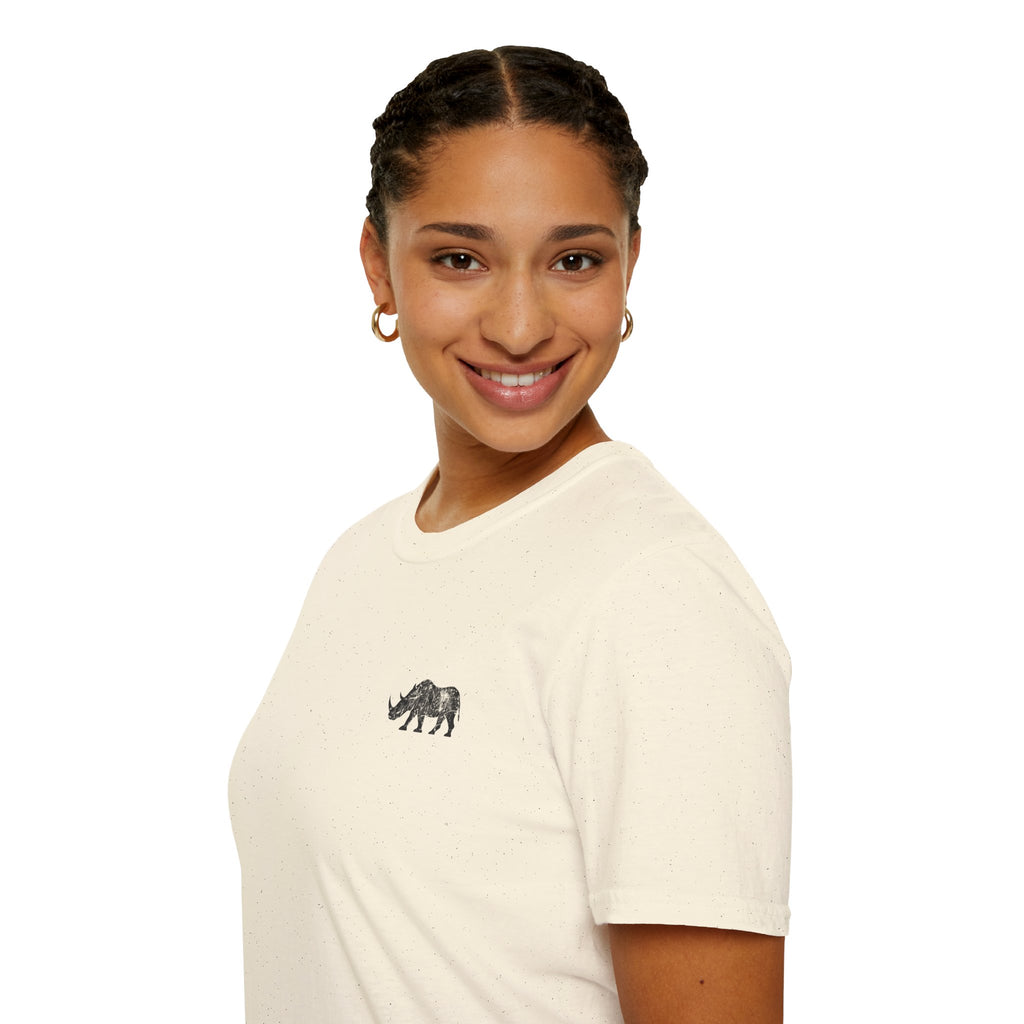 Fortunate AF Rhino Graphic T-shirt Black
