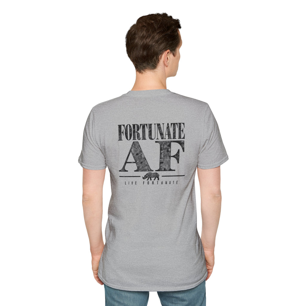 Fortunate AF Rhino Graphic T-shirt Black