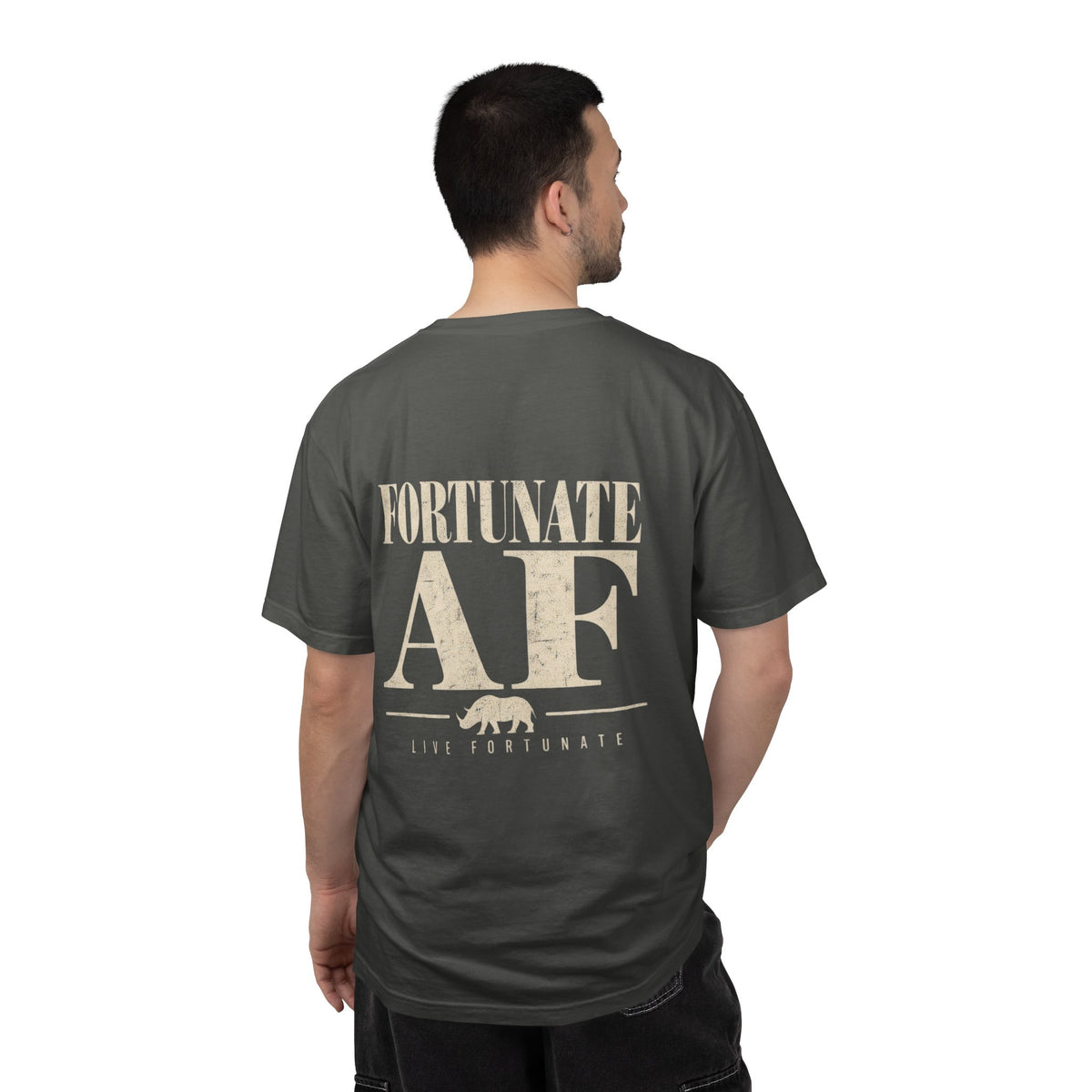 Fortunate AF Rhino Graphic T-shirt