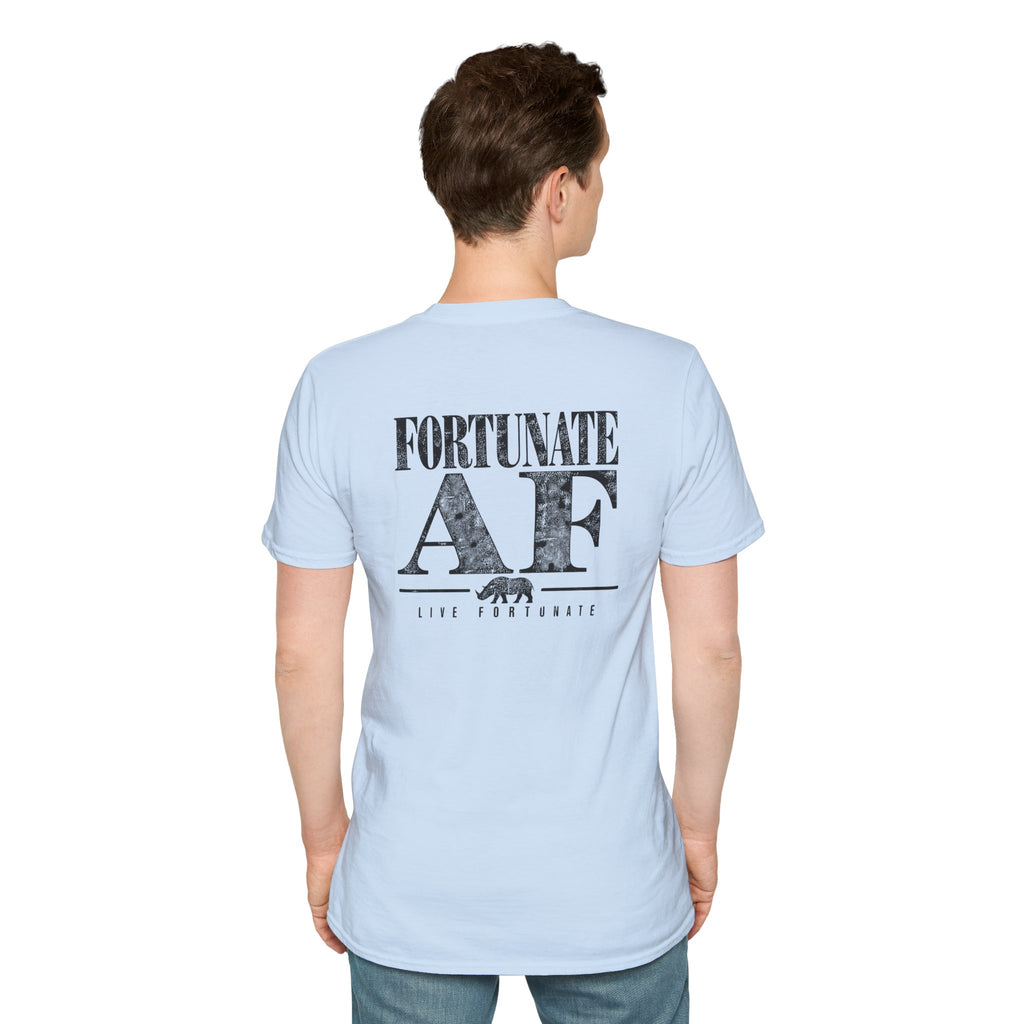 Fortunate AF Rhino Graphic T-shirt Black