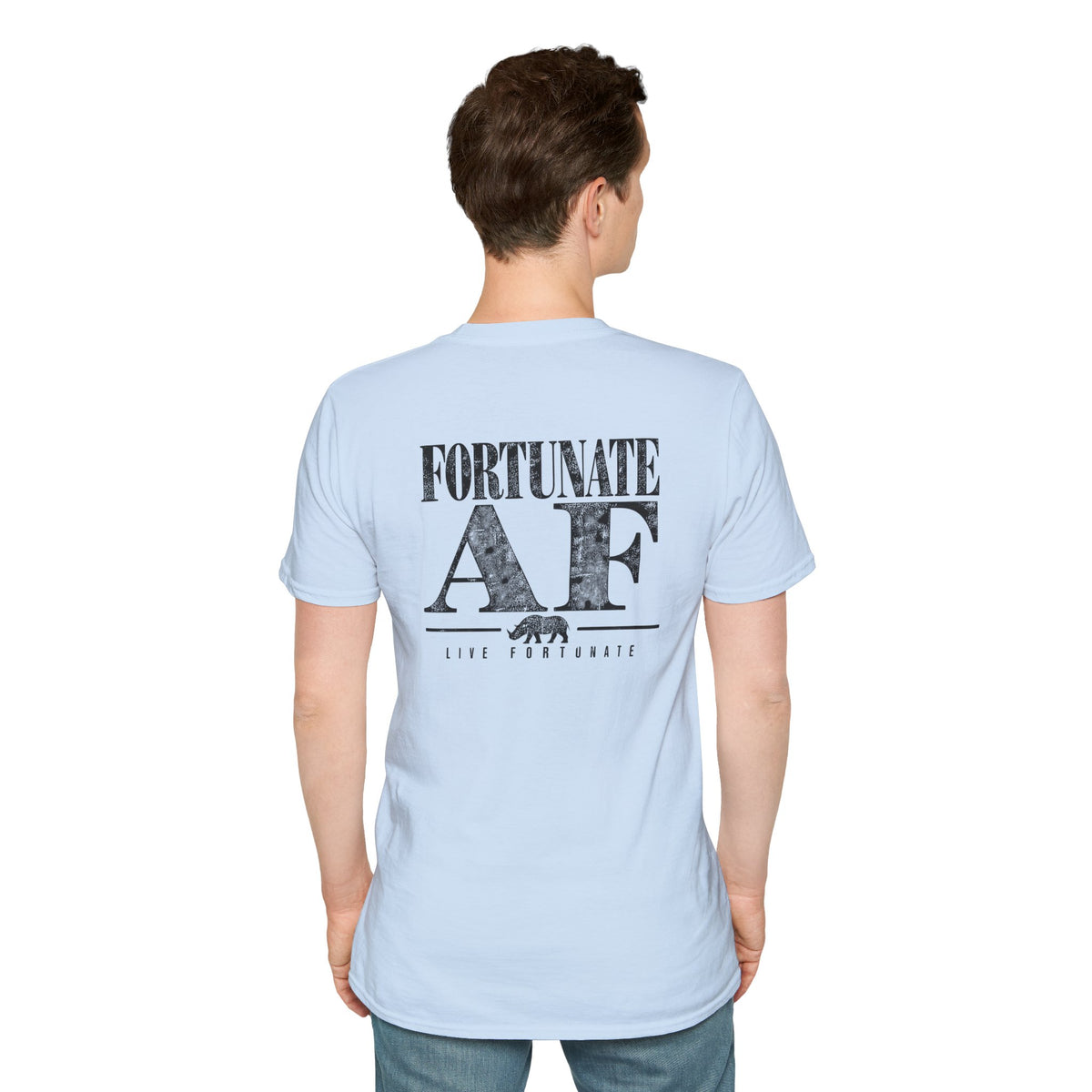 Fortunate AF Rhino Graphic T-shirt Black