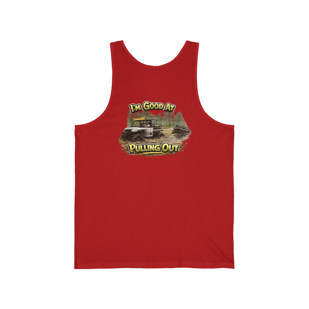 I'm Good At Pulling Out Tank — RV/Camper Graphic Tank Top