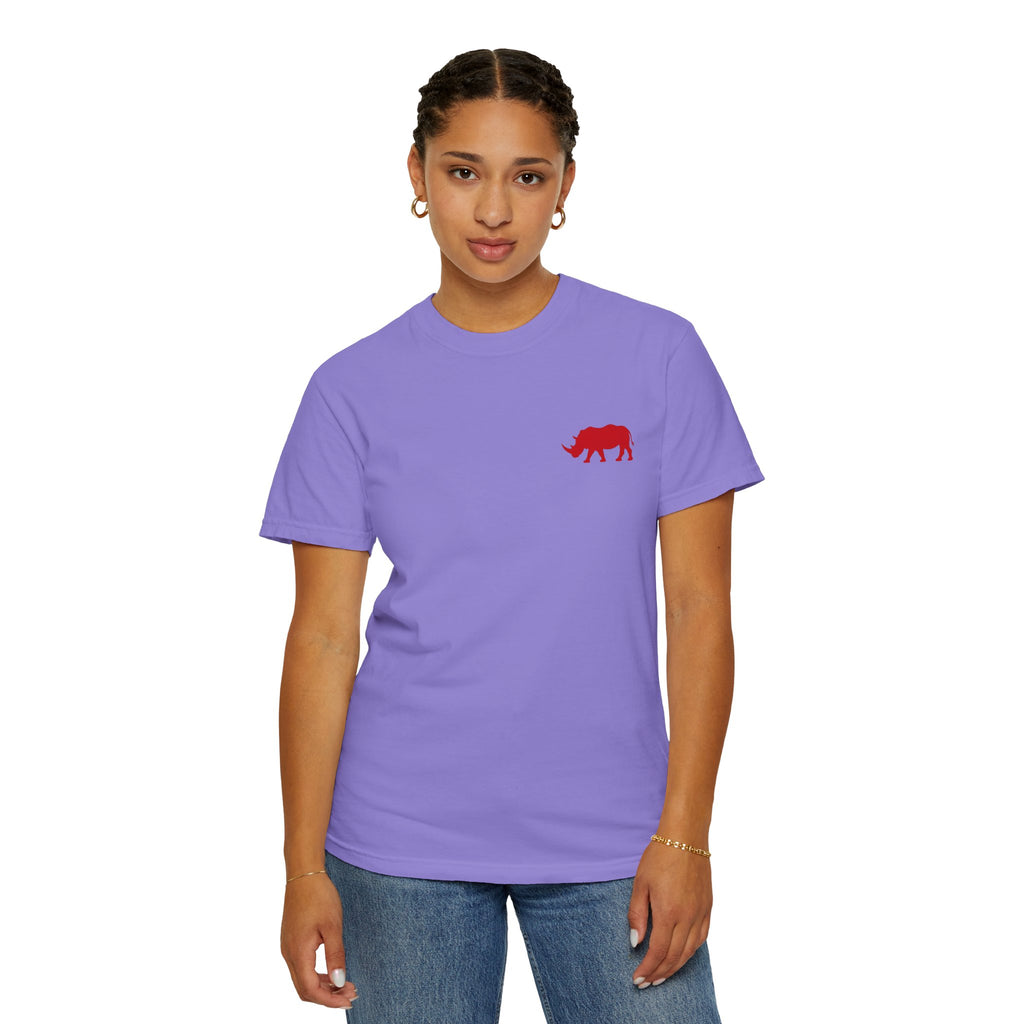 Live Fortunate Rhino T-Shirt — Red Rhino Logo Tee