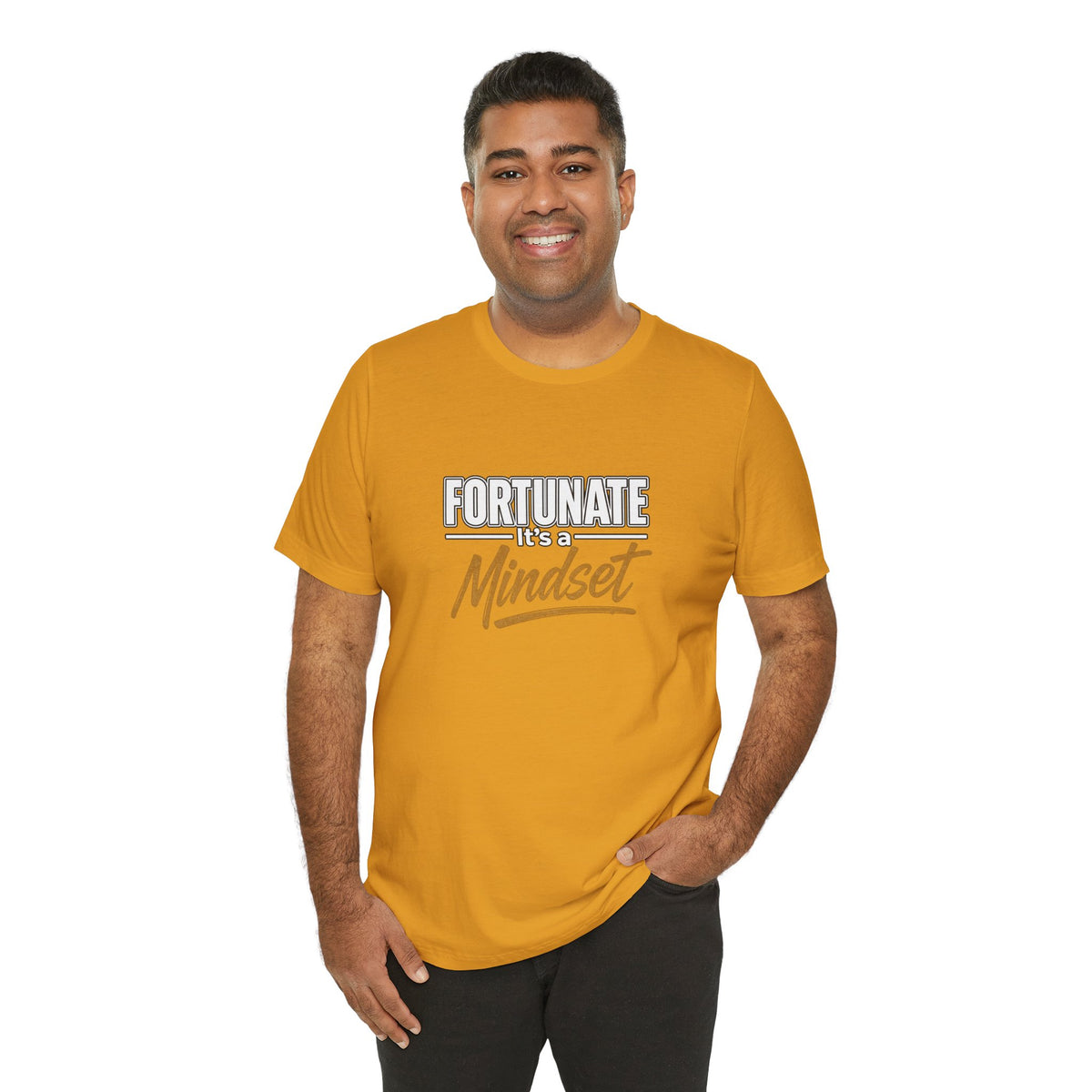 Fortunate It's a Mindset T-Shirt – Inspirational Motivational Tee