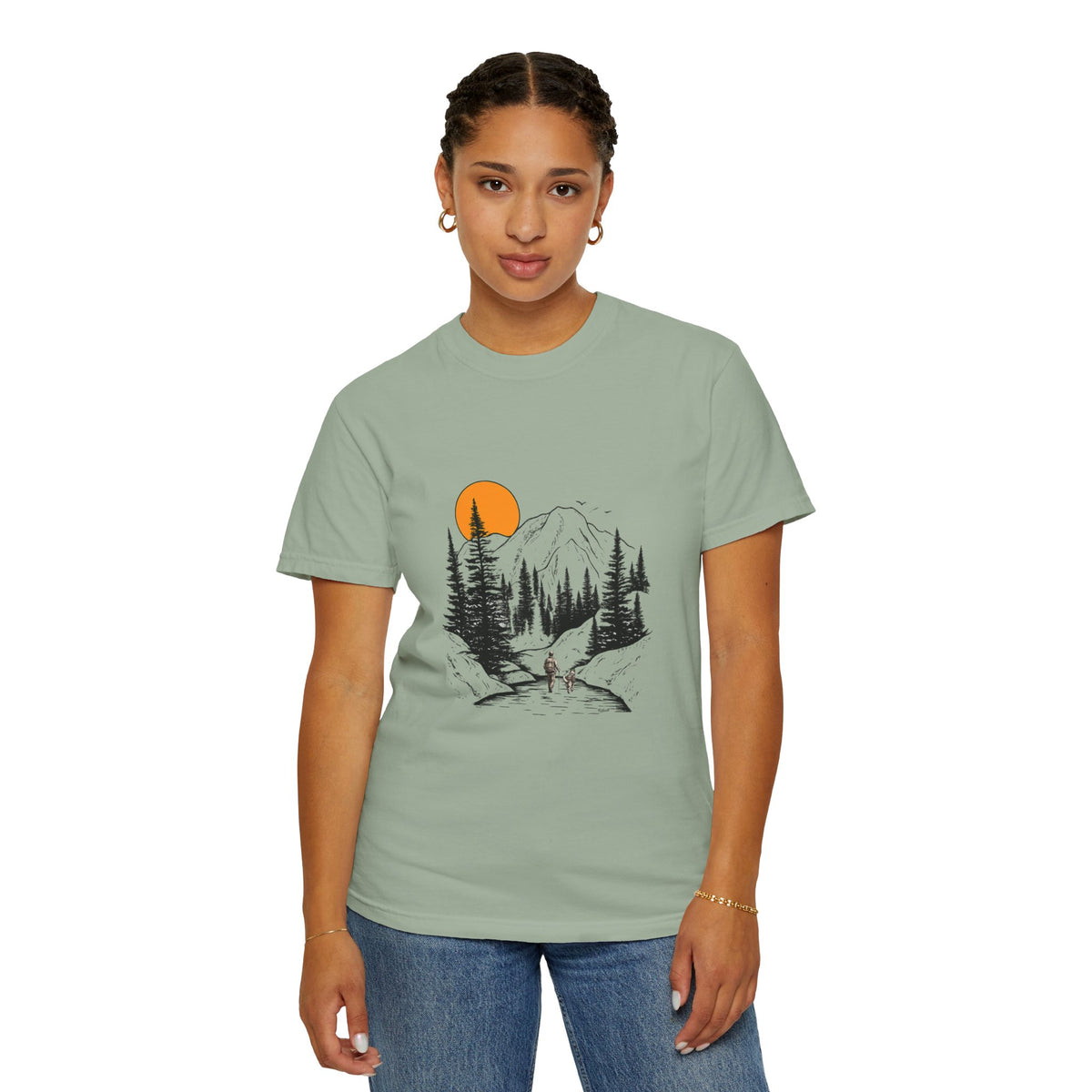 Mountain Sunset Hiking T-Shirt