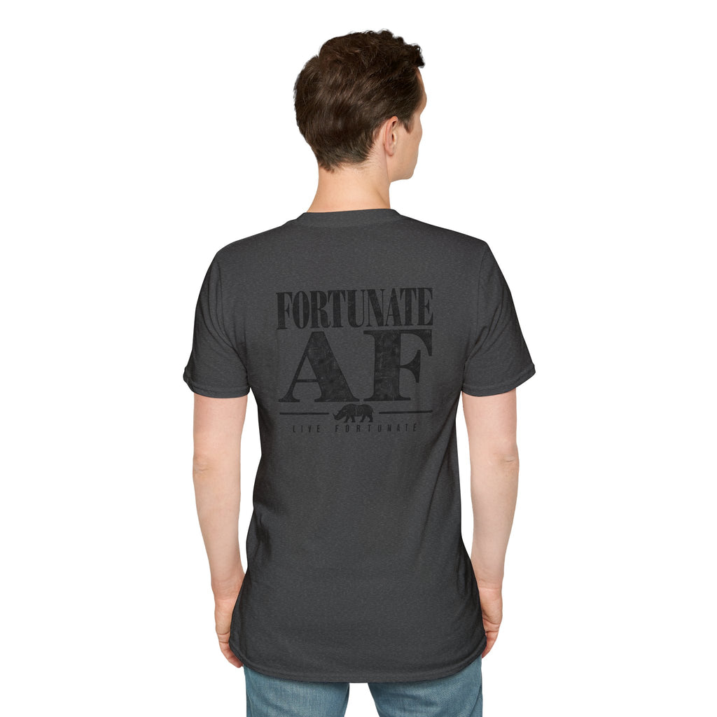 Fortunate AF Rhino Graphic T-shirt Black