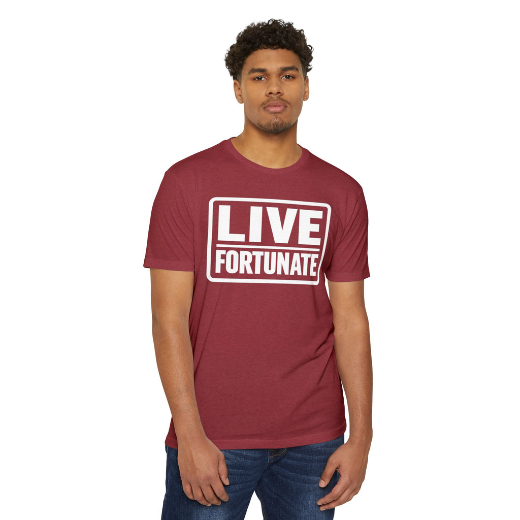 Live Fortunate T-Shirt — Inspirational Graphic Tee