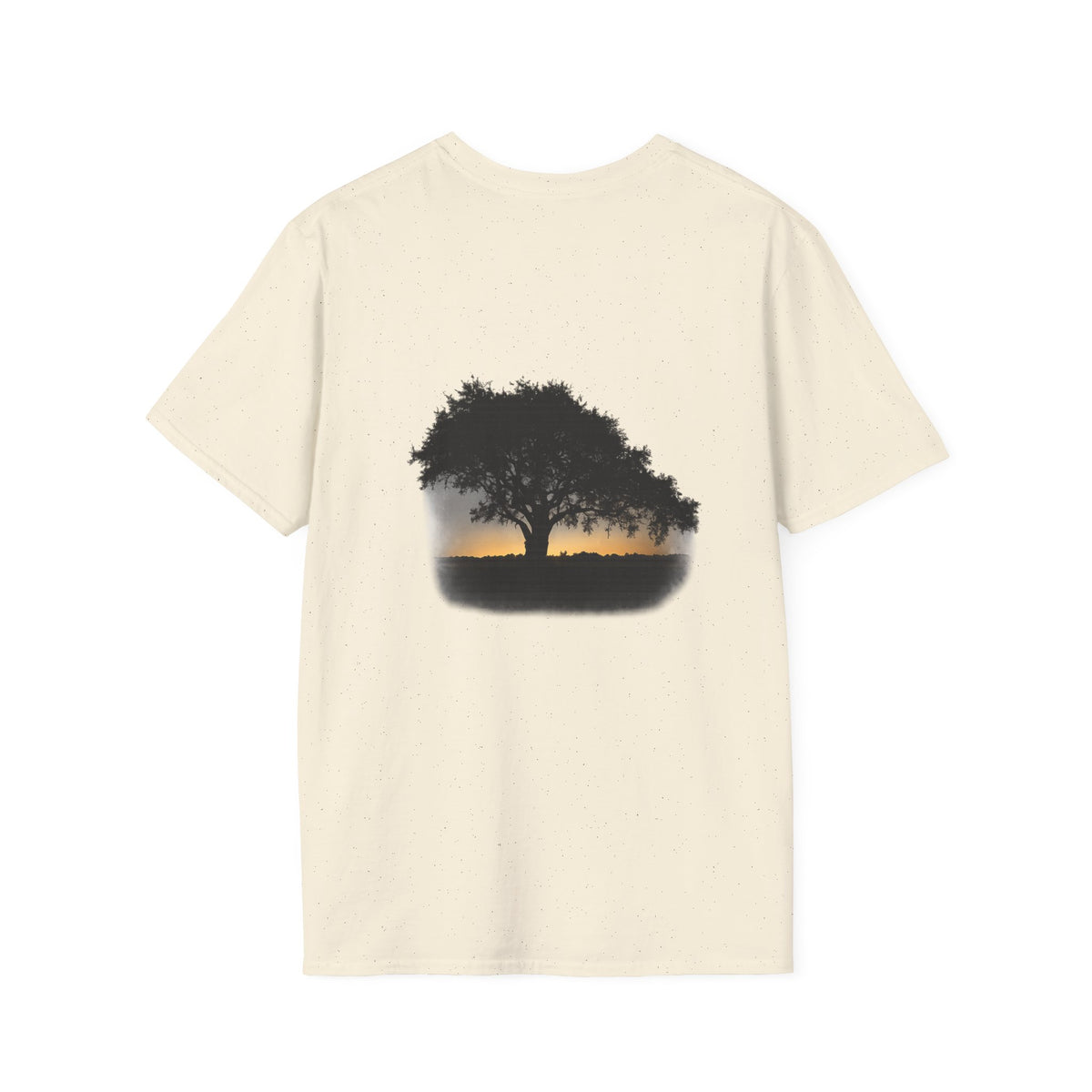 Tree of Clues Sunset T-Shirt — Silhouette Nature Graphic Tee